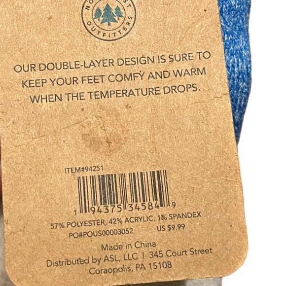 Northeast Cozy Cabin Yeti Youth Socks, One Size, NWT - Picture 4 of 7